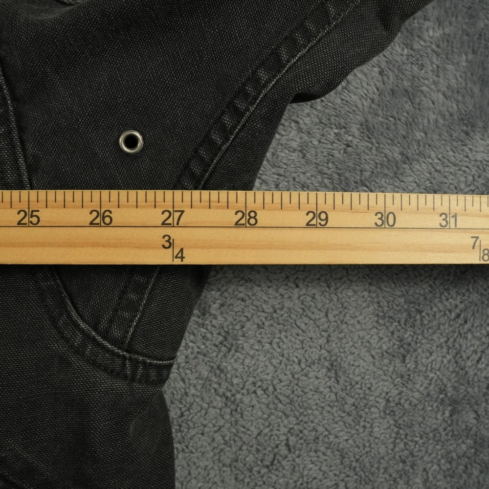 VTG Polo Ralph Lauren Chore Jacket Mens XL Black Canvas Corduroy Trim Utility - Picture 12 of 13